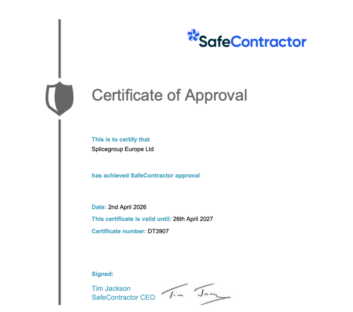Safe Contractor 2026 2027